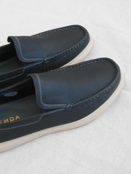 Sen Da Men\'s Black Soft Leather slip on Shoe\'s size 10.5 = size 10 main image 11